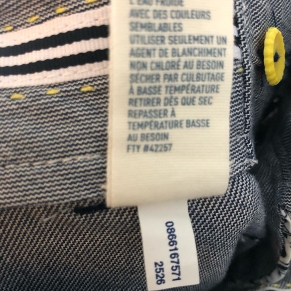 American Eagle Wide Leg Navy Chambray Pants Sz. 8X32 Pockets Live Your Life - Picture 7 of 8